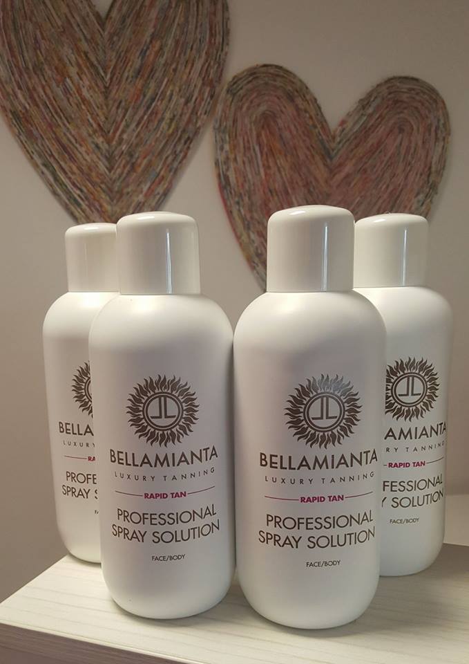 Renowned #bloggerfavourite spray tan Bellamianta 

With its quick drying formula, Bellamianta spray tan develops in 2-4hours giving a stunning golden olive toned tan ❤
It's water resistant, odour resistant and has an amazing even wear off! 

#Bellamianta and #VitaLiberata spray tan are both available here at Natasha Beauty Therapy Swords, only the best for our clients ❤ 
#bellamianta #spraytan #goldenglow #bellabronzed 
#natashabeautytherapy